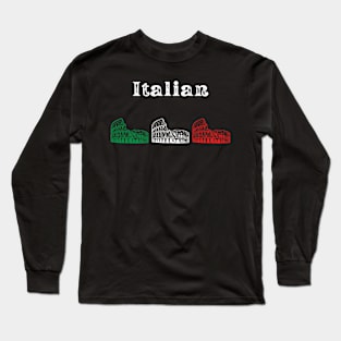 Italian Roman Colosseum Long Sleeve T-Shirt